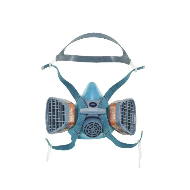 half face toxic gas mask silicone chemical respirator replaceable type activated carbon gas mask