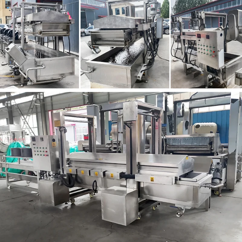 professional factory supply industrial gas deep fryer automatic cassava tortilla chips frying machine automatic frying machine