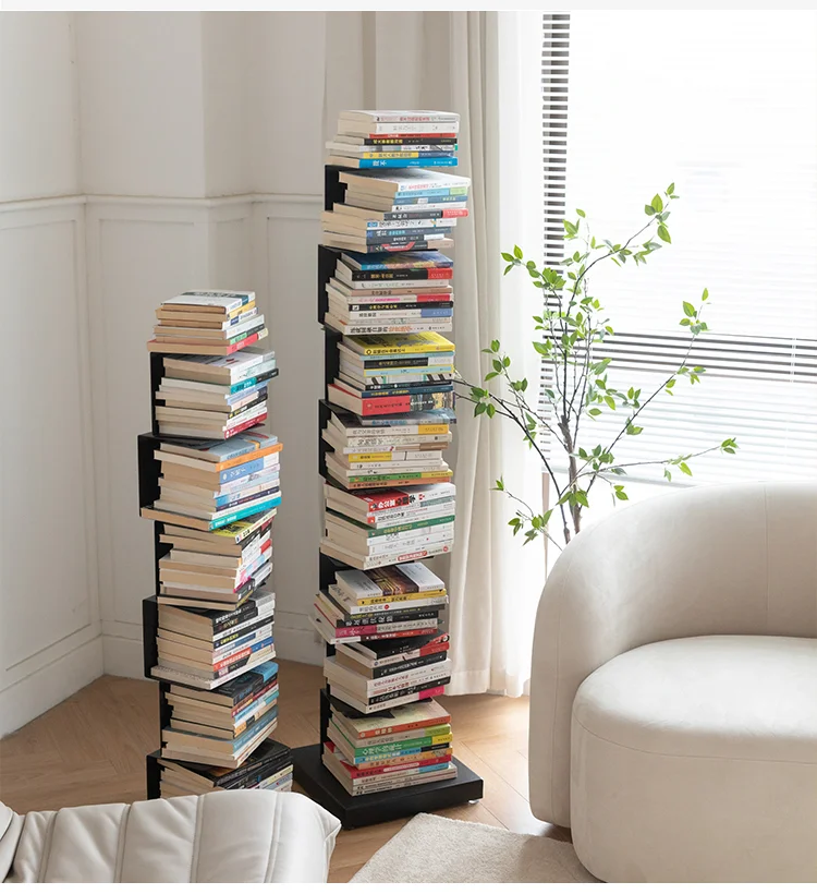 stand Bookshelf living room small metal  bookcase shelf Space-saving bookshelf