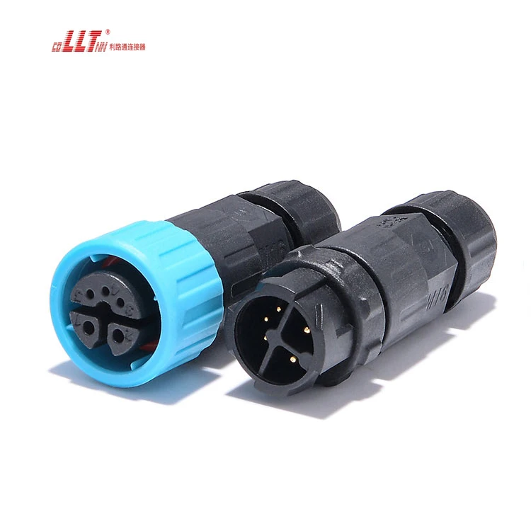2+3pin low voltage power signal waterproof connector M16 with 3pin 4pin 5pin
