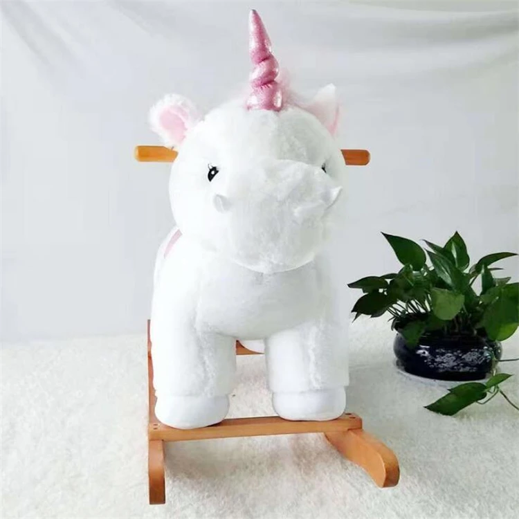 Newborn Indonesia Child Life Size Wooden Rocking Horse For Sale