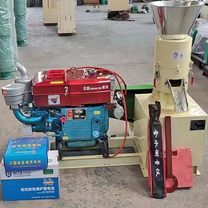 poultry farm corn cow horse feed extruder and pellet machine insect pellets feed pellet machine mill popular tractor driven