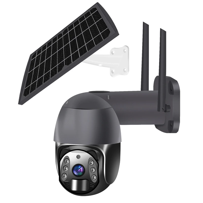 1080P Wi-Fi беспроводная Солнечная аккумуляторная камера с IP66 камерой