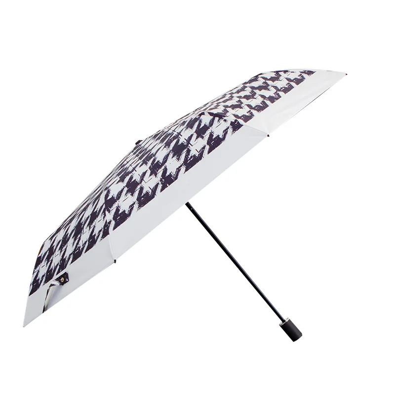 Japan swallow gird automatic sun umbrella sunscreen and UV protection female adult black dual use umbrella