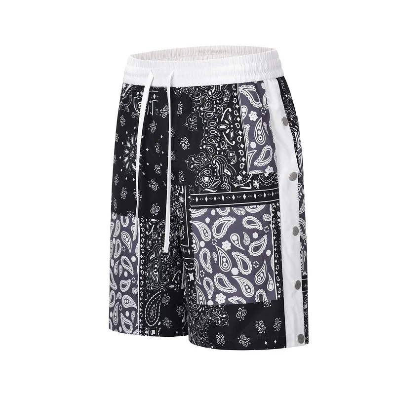 L101#  FOG ESSENTIALS ICON Summer Men Pants Cargo Short Twill Cotton Multi-pocket  Waist Paisley & Tribal Shorts