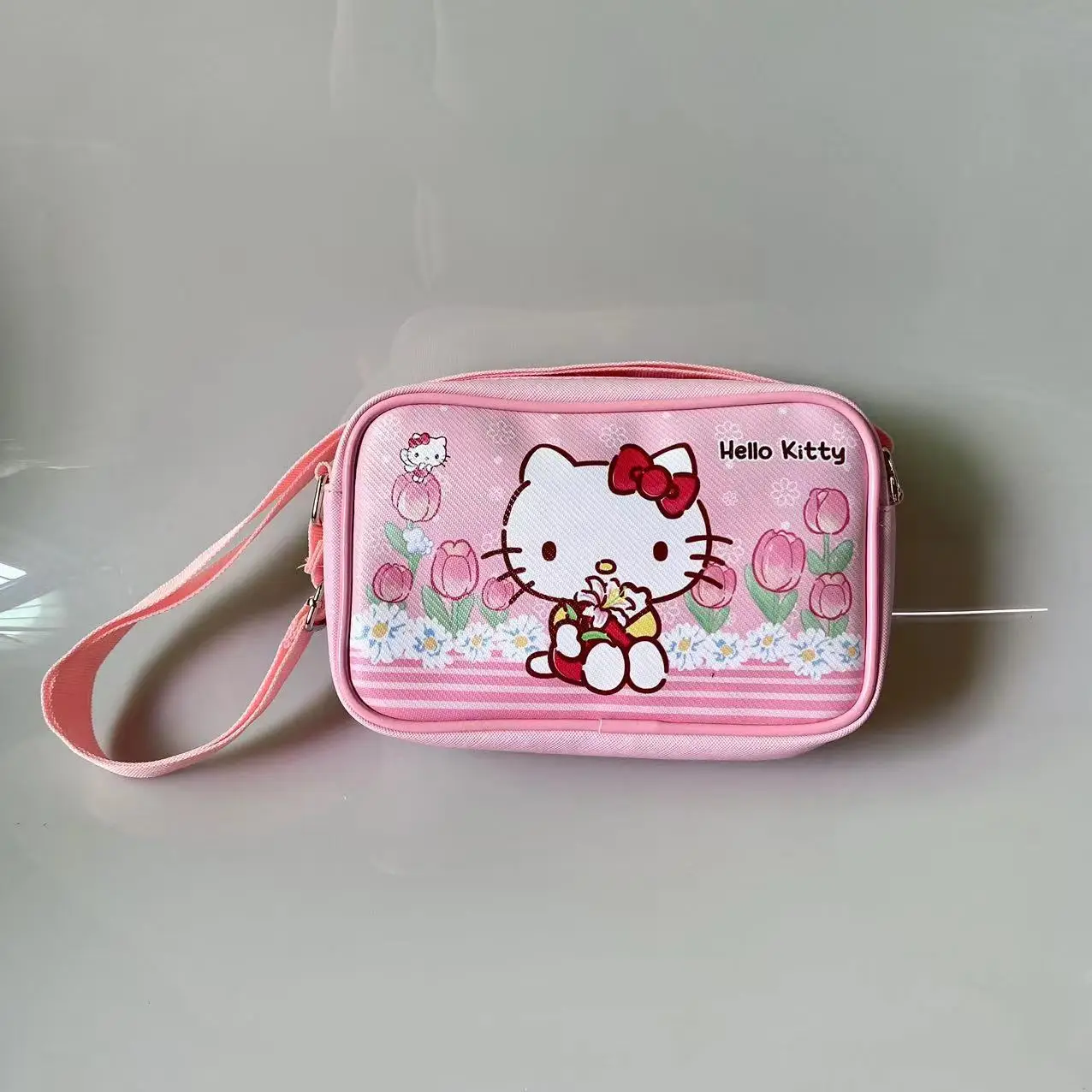 2024 wholesale cute shopping handbag bags student girl cartoon kawaii crossbody bag pu melody kt small square shoulder bag