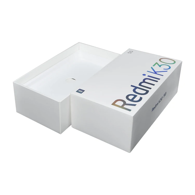 simple design luxury white color empty generic paper phone packing box hard cardboard packing box for cell phone gift box
