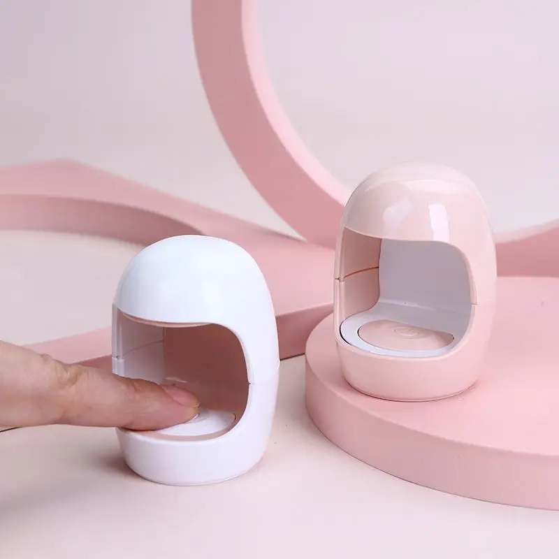Mini 3W  UV LED Nail Lamp Mini Portable Egg Nail Phototherapy Lamp Nail Dryers with USB Charging Cable