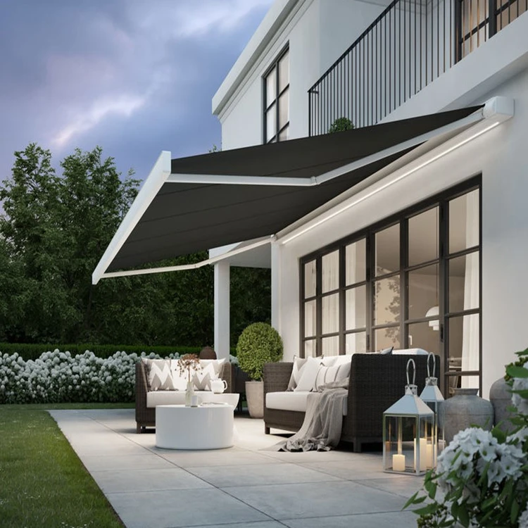 Wholesale Modern Designed Waterproof Canopy Shades Patio Furniture Garden Set Outdoor For Backyard Retractable Awning