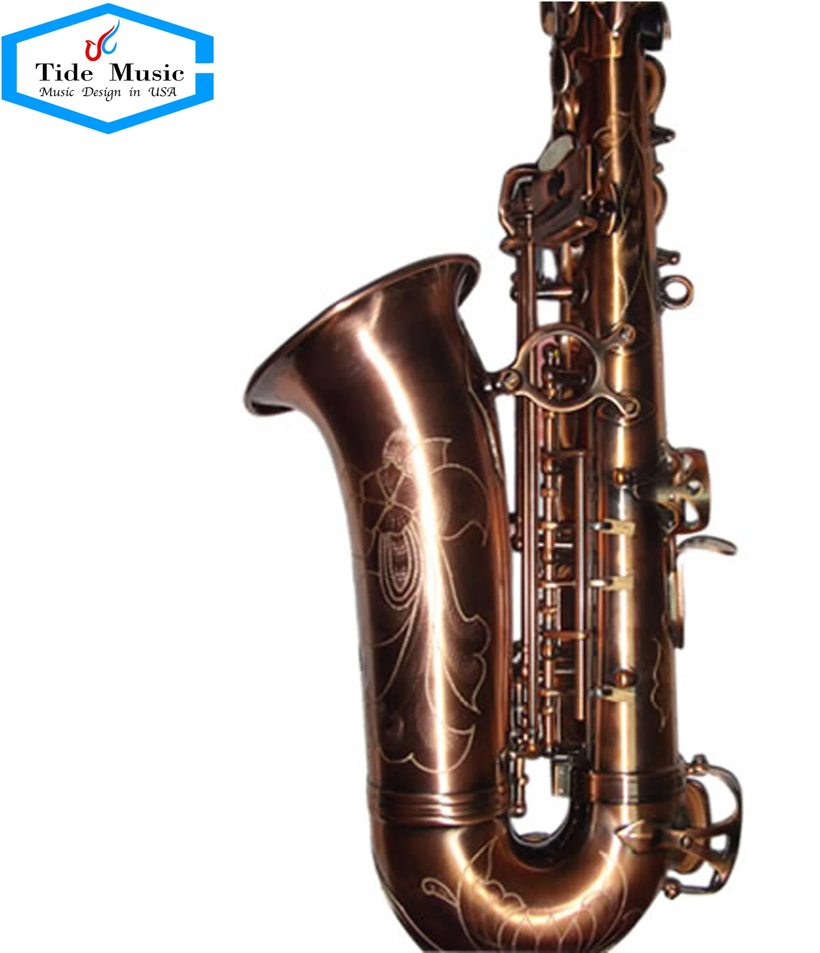 Wholesale Eb Alto Saxophone High Grade Antique Red Bronze With High-grade Case