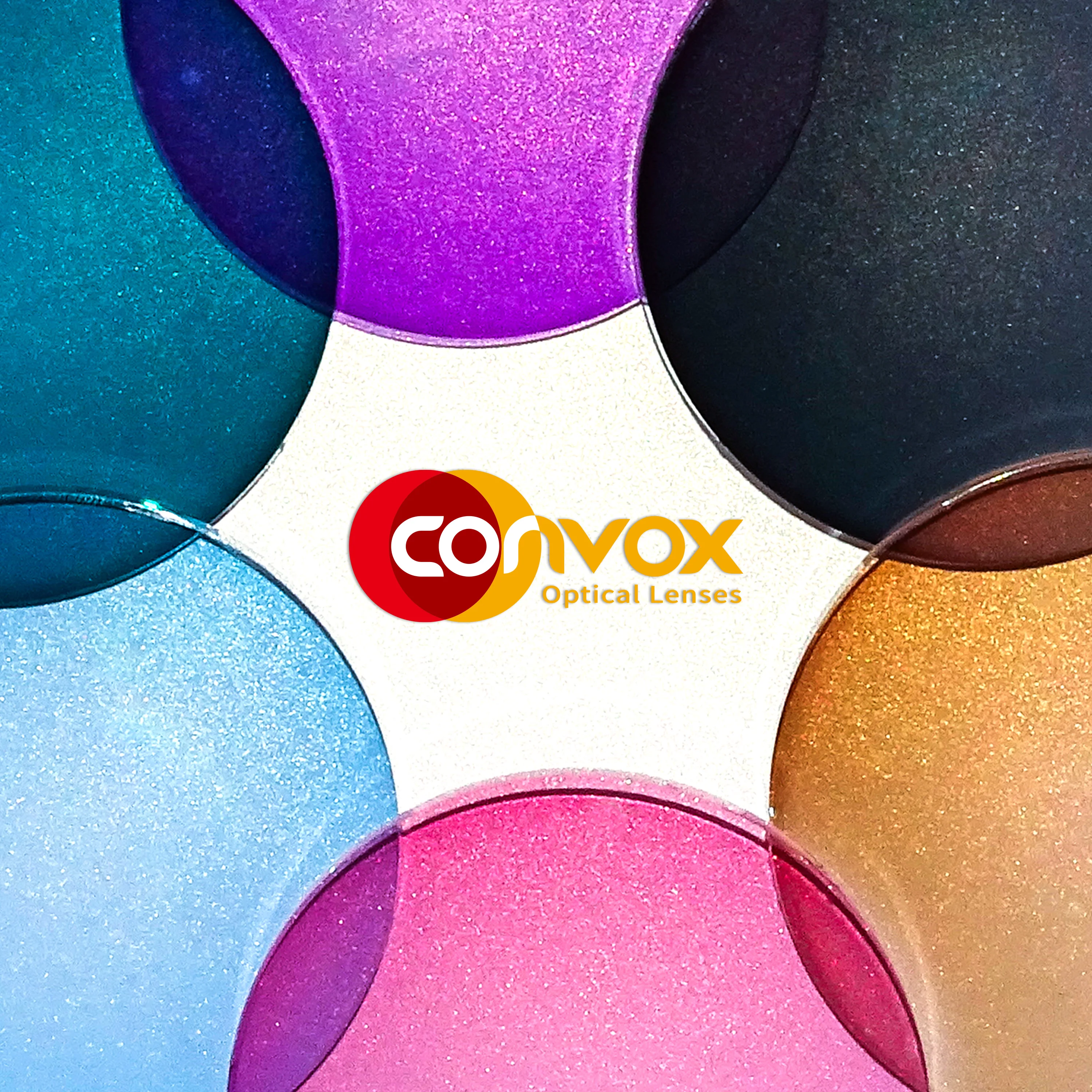 CONVOX 1.56 hmc danyang blue cut uv420 photo gray spectacle lentes optical lenses
