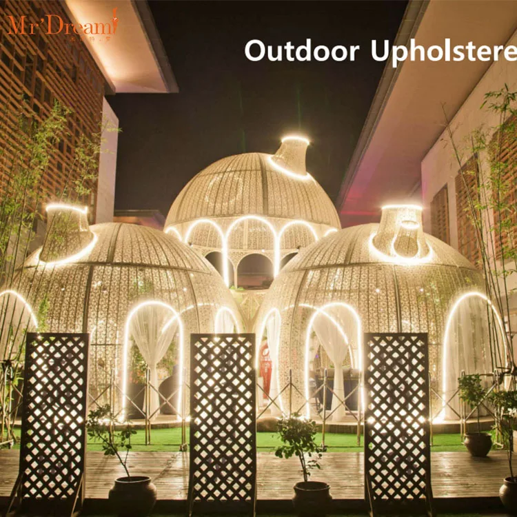 Mr Dream Outdoor Furniture Beautiful Babylon for Summer House Garden Gazebos Powder Coated Aluminum Frame 8-10 Years Not Support