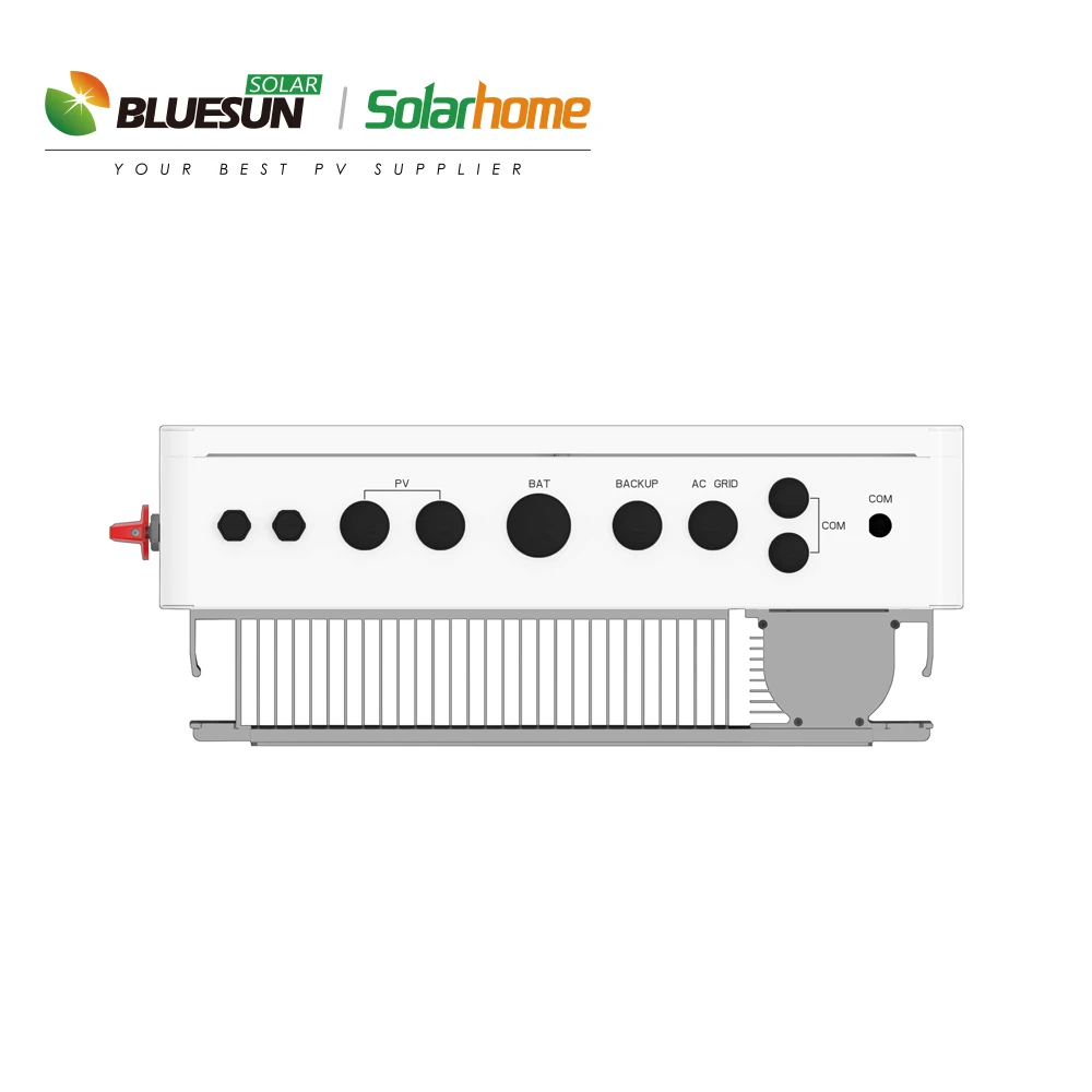5kw 8KW Bluesun on off grid solar inverter china guangzhou 8kw 110v split phase hybrid inverter