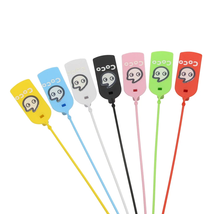 Hot Sale Customizable Hang Tags Seals Tamper Proof Seal for Clothes Plastic Seals Tag