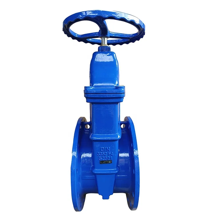 Ductile cast iron electric resilient seat gate valve DN300 PN10 DIN3352 F4 gate valve