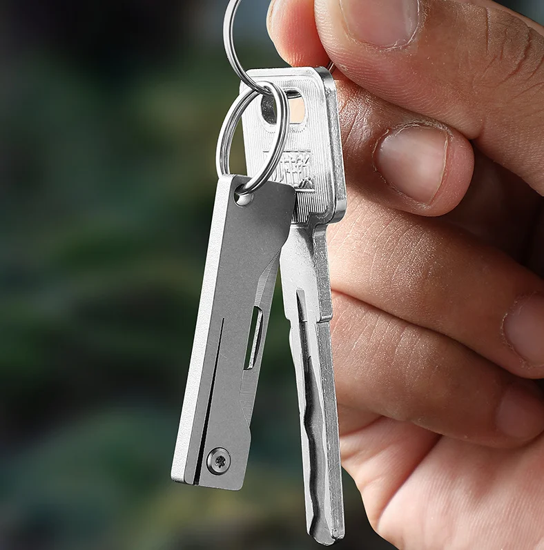 Titanium EDC Folding Small Pocket tools Titanium Version Folding Pocket Knife