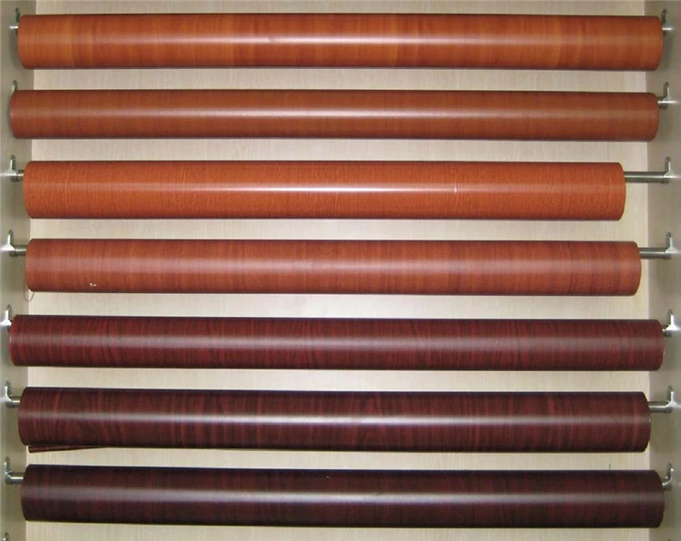 
Indian Matt Wood Grain PVC Laminated Film Vacuum Membrane Pressing Decorative Foil in Roll 
