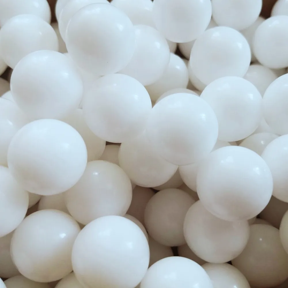 Wholesale 65mm 75mm White pom plastic ball pit balls for children