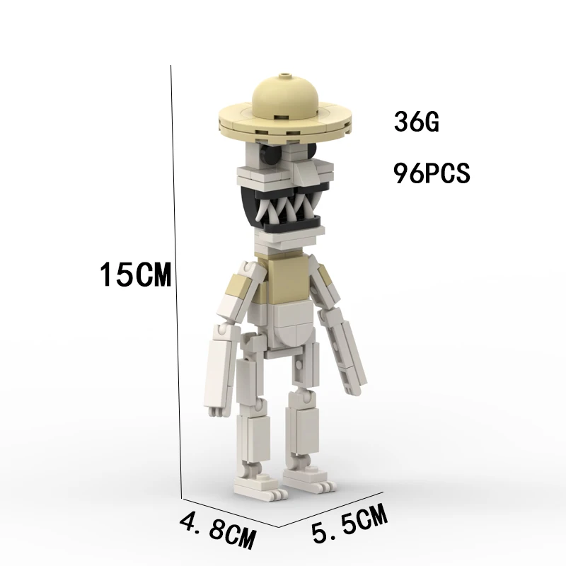 2024New Strange Zoo Building Blocks Anime Figures Mutated Animals Building Blocks Model Toys Gift Color Box Set