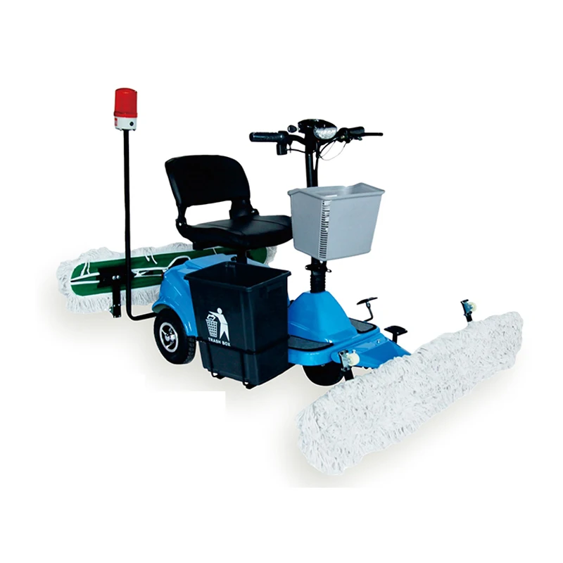 3 Wheels Mobility Cleaning Mop Scooter Electric Floor Cleaning Machine Driving Dust Cart Cleaning Mop Scooter