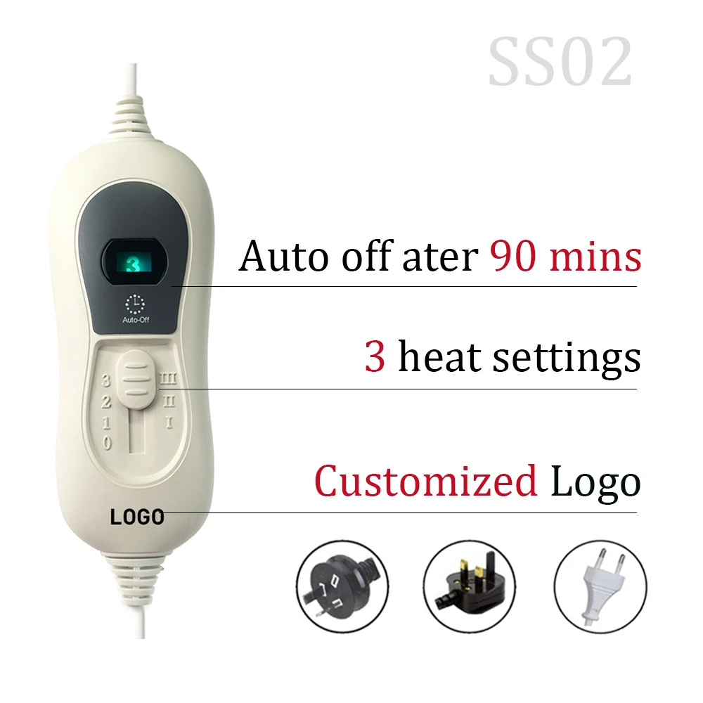 Winter use 220v BS Group elderly heat foot warmers heater pad foot heating feet warmers
