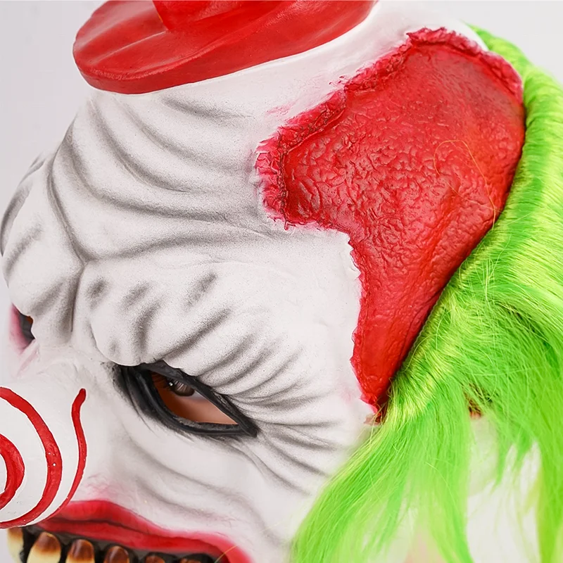 Hot Halloween Horror Clown Mask Halloween Scary Realistic Adult Latex Animal Mask Cosplay Carnival Party Props face mask