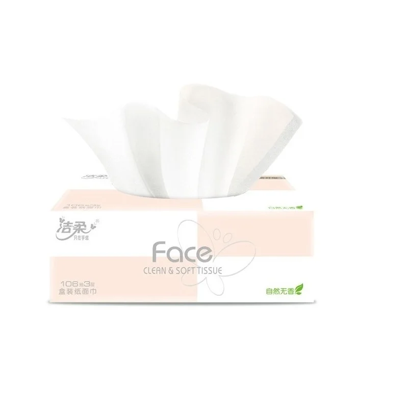 
Factory Sale Disposable Face Facial Tissue 3Ply 106Sheets Face Paper Tissues 