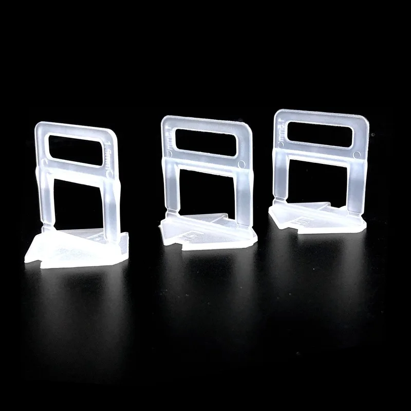 
1mm 1.5mm 2mm 2.5mm 3mm Plastic Tile Leveling System Clips with Tile Wedge 
