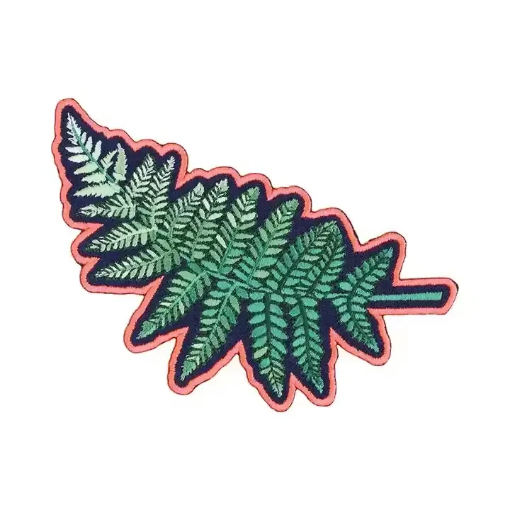 Manufacturer Customized  Letter Logo Embroidered Patch Sewing Machines Woven badge  Iron On Patches For Clothing