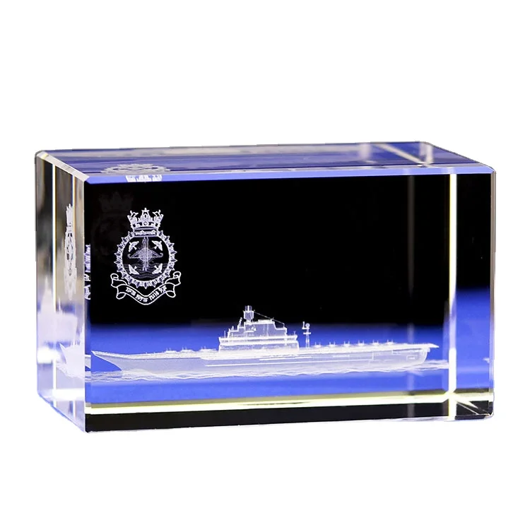 Brand new Ship crystal carved tabletop ornaments with high quality