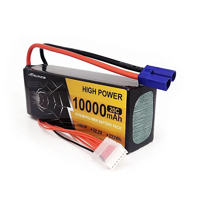 6S Lipo аккумулятор 10000 мАч 22,2 В 20C мягкая упаковка EC5 разъем для радиоуправляемого автомобиля грузовик пустынный гонщик RC бак RC хобби RC