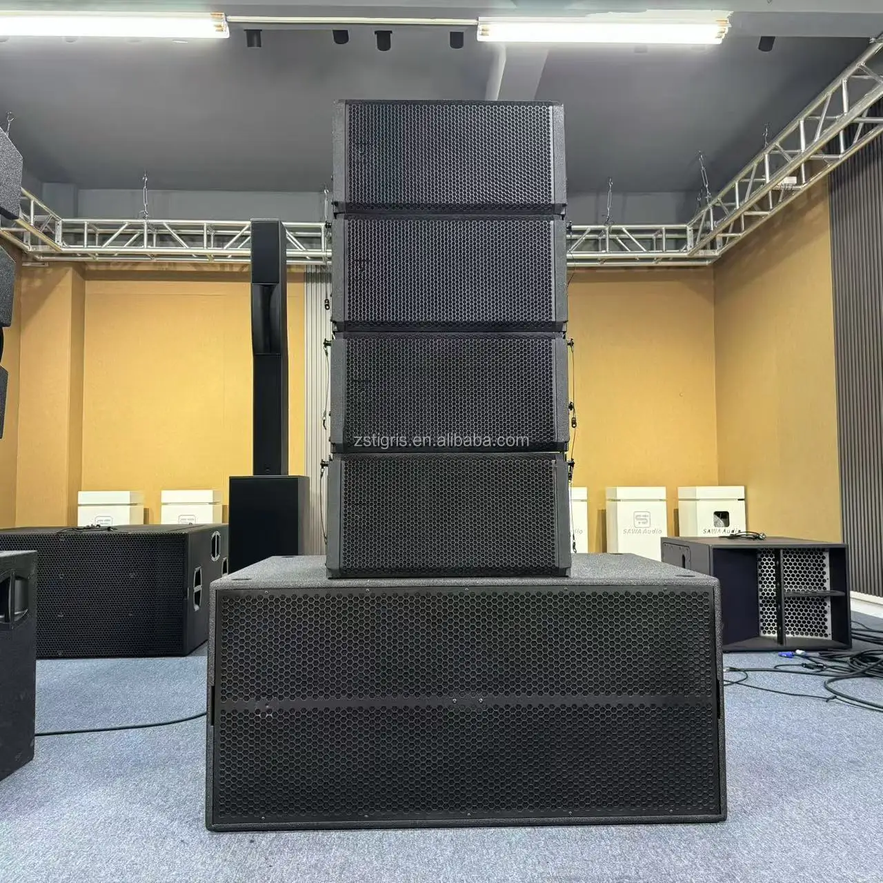 Pro sound hdl 28-a active dual 8 inch powered sound system rcf active line array speakers