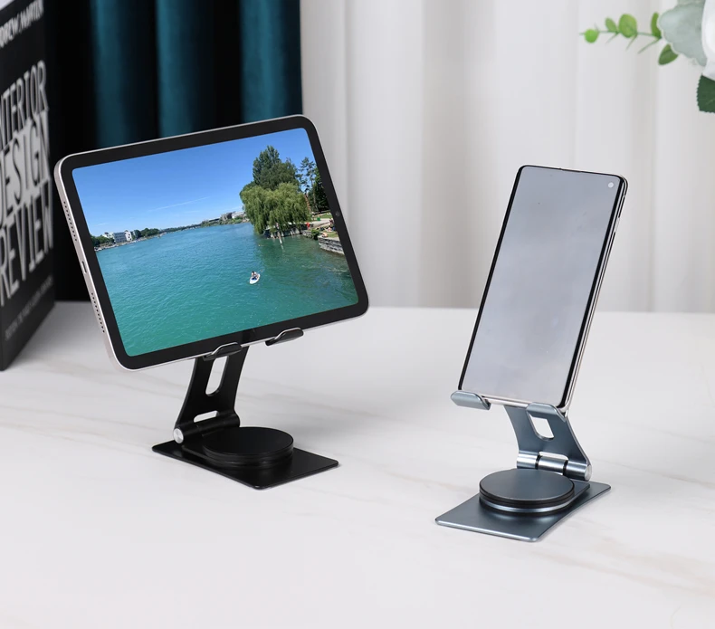 New Foldable Universal Adjustable Desktop Handphone Stand Aluminum Tablet Stand Cellphone Mobile Phone Holder Support Stand