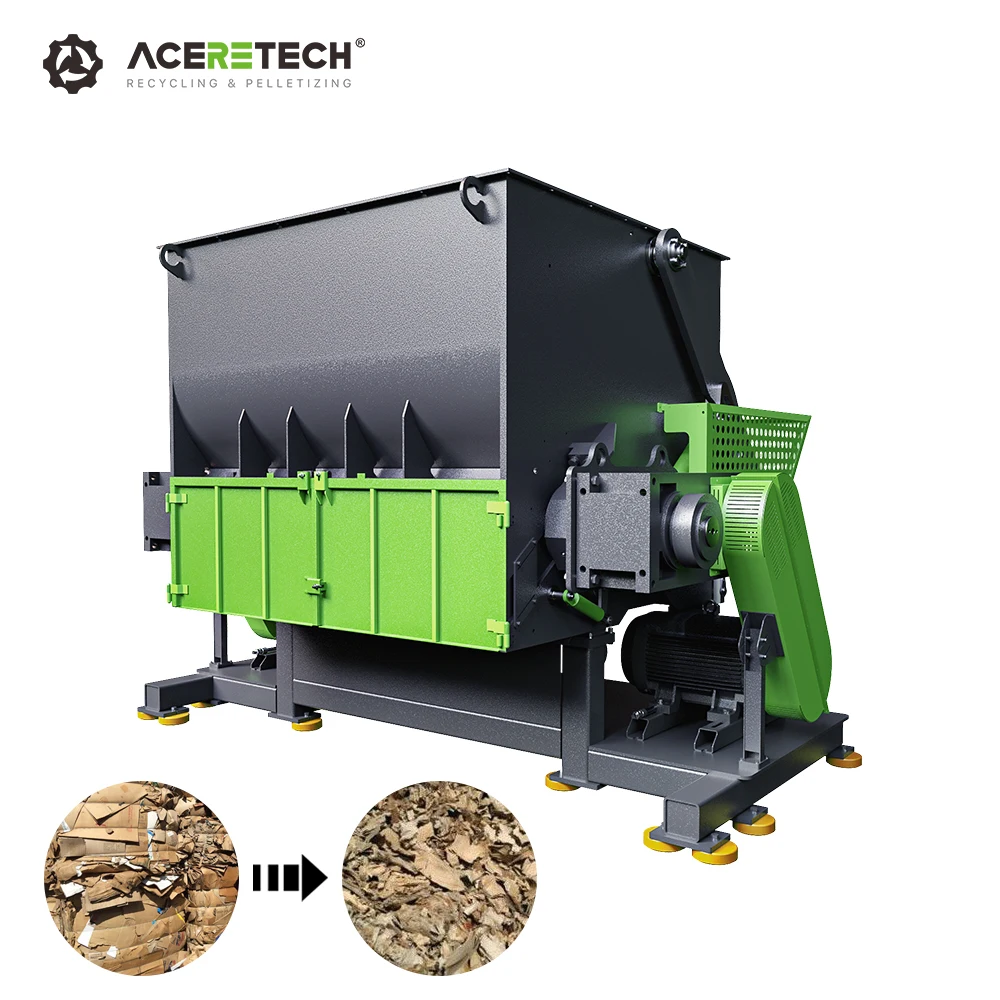 XS2000 Two Year Warranty Shoe Single Shaft Pp Pe Film Shredder Machine
