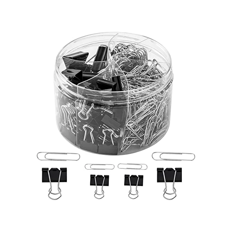 Extra Large Medium Small Mini Binder Clips Custom Black Paper Clamps for Office Supplies