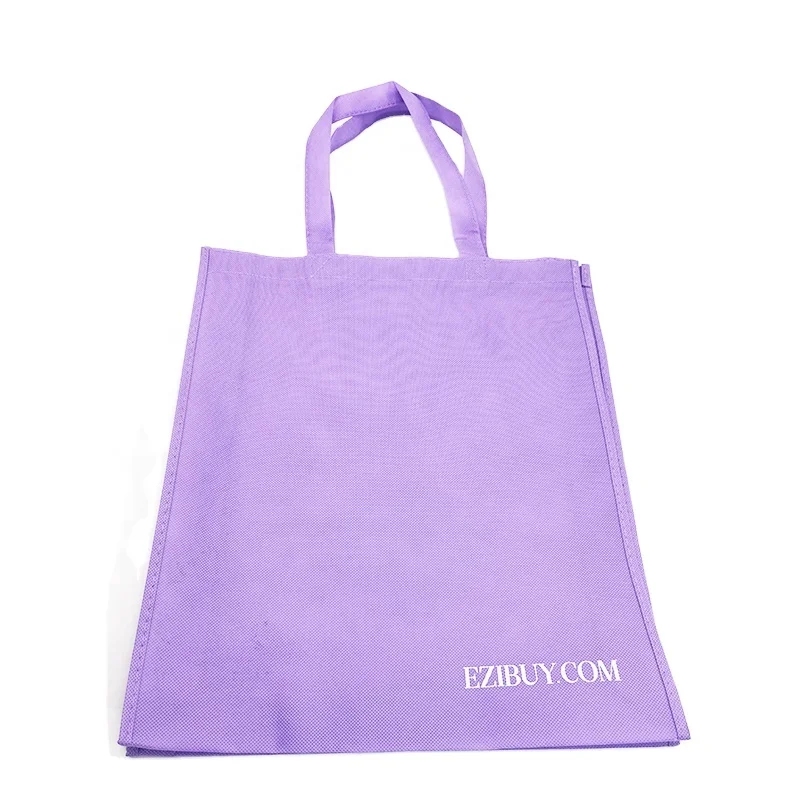 Luxury Custom Logo Sewing Non-woven Bag  With Handle Colorful Pink Green Waterproof Tote Bag Packing Shopping