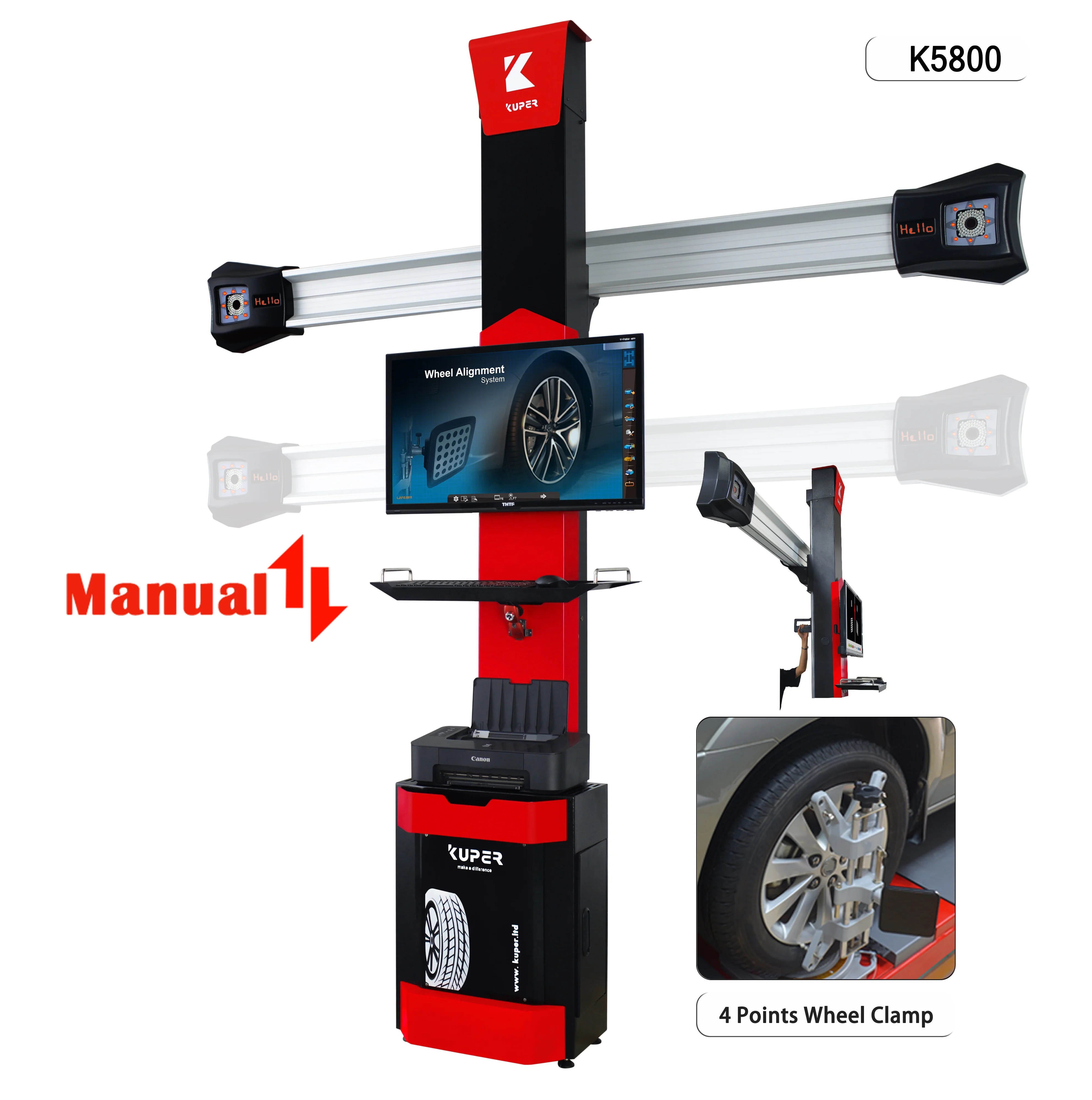 Automotive wheel alignment machine garage equipment for truck