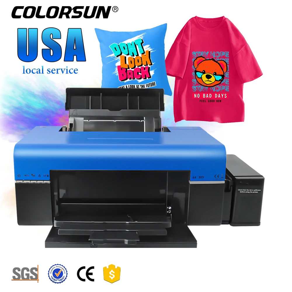 Best DIY A4 Digital T-Shirt Printing Machine R1390/L1800/DX5 Sublimation Printer Mylar Thermal Transfer New DTF A3 Printer