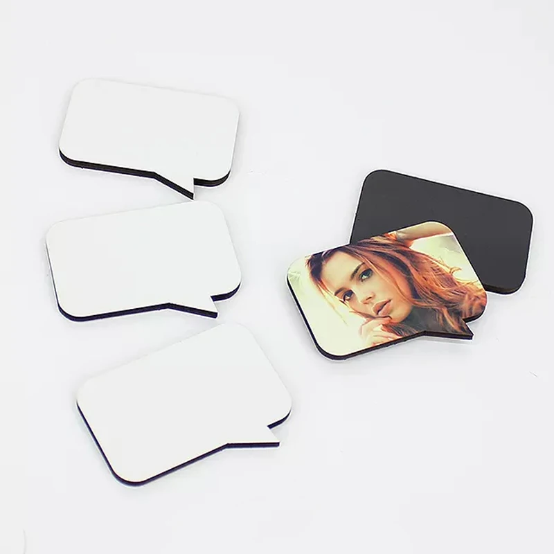 Qualisub Factory Price Creative 4mm Magnet Blank Sublimation MDF Fridge Magnets in for Custom printing