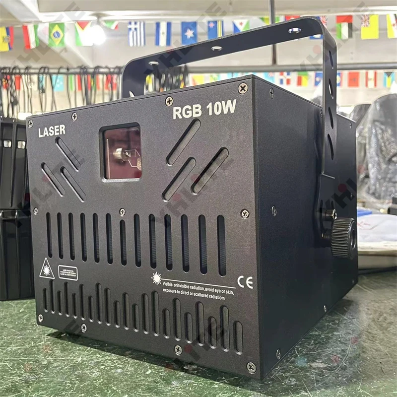 10 Вт RGB Лазерный свет 10 Вт полноцветный анимационный лазер Pangolin QS FB3 FB4 Phoenix лазерное программное обеспечение за пределами DJ club bar pub