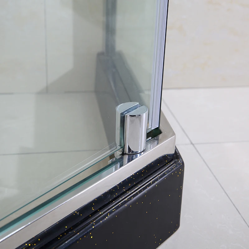 Bathtub Screen Shower Enclosure Diamond Shape Tempered Glass Shower Cabin