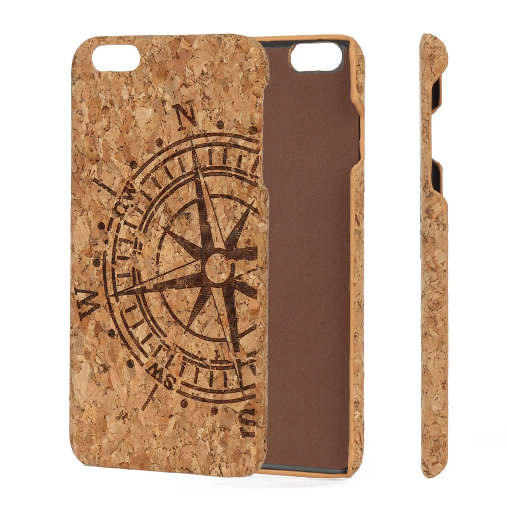 Best Selling Soft Own Design Custom Print New Cork Mobile Back Biodegradable Phone Case