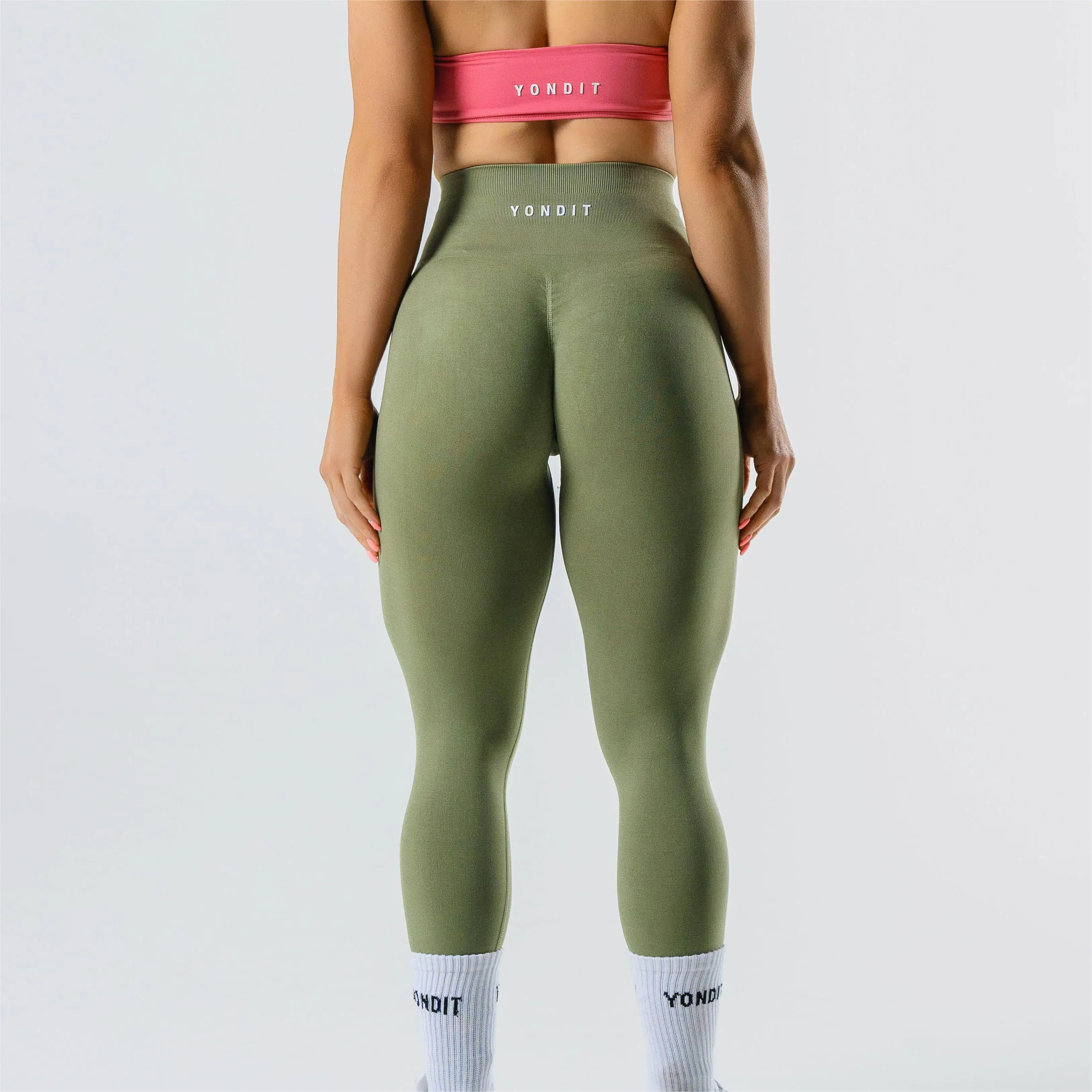 OEM custom logo sports amplify leggings for women polyamide elastane seamless leggings