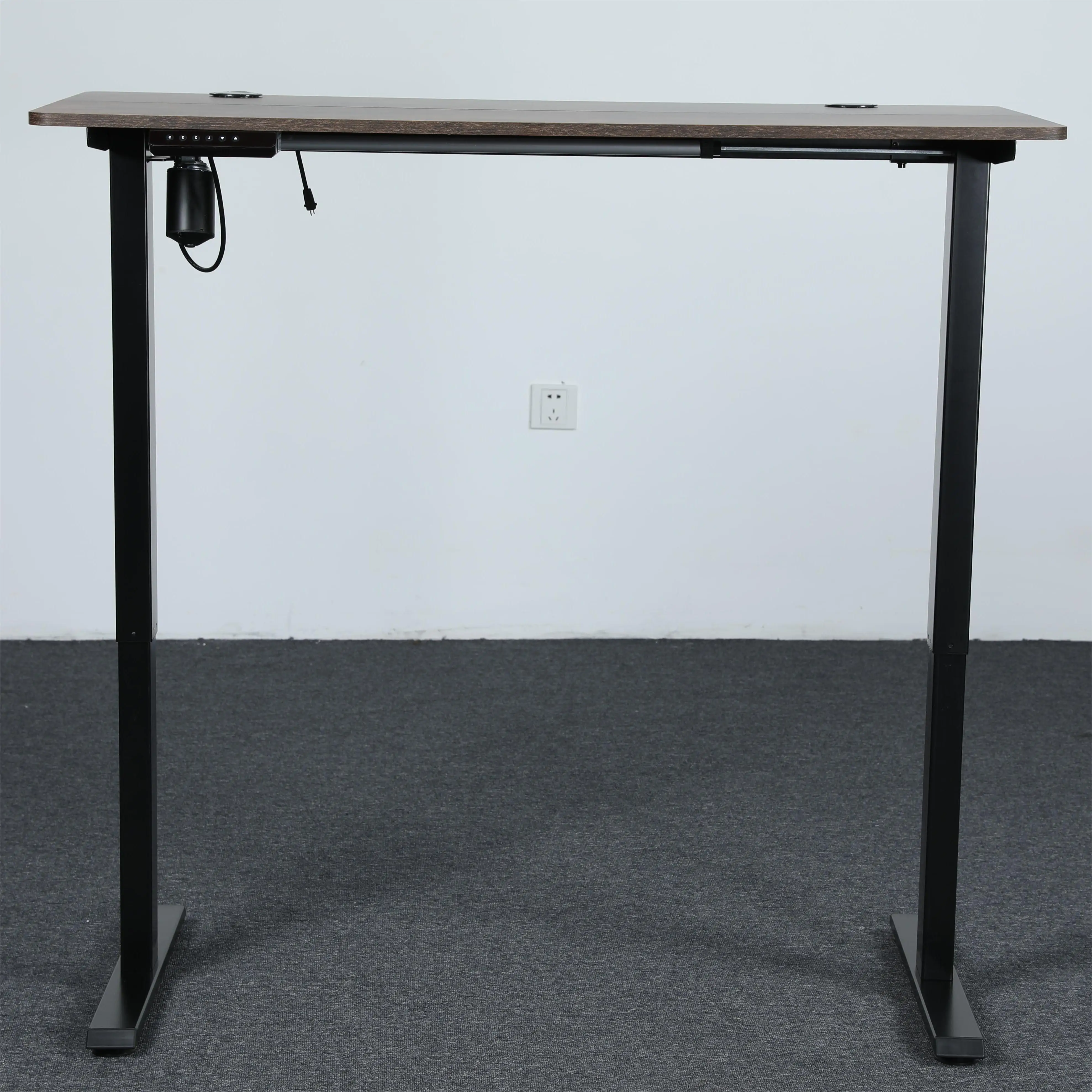 adjustable desk White sit stand desk office pc table height home office ergonomic lifting desk