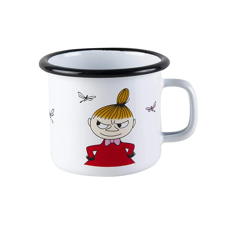 Wholesale diswash safe sublimation vintage customized logo enamel coffee mug for christmas gift