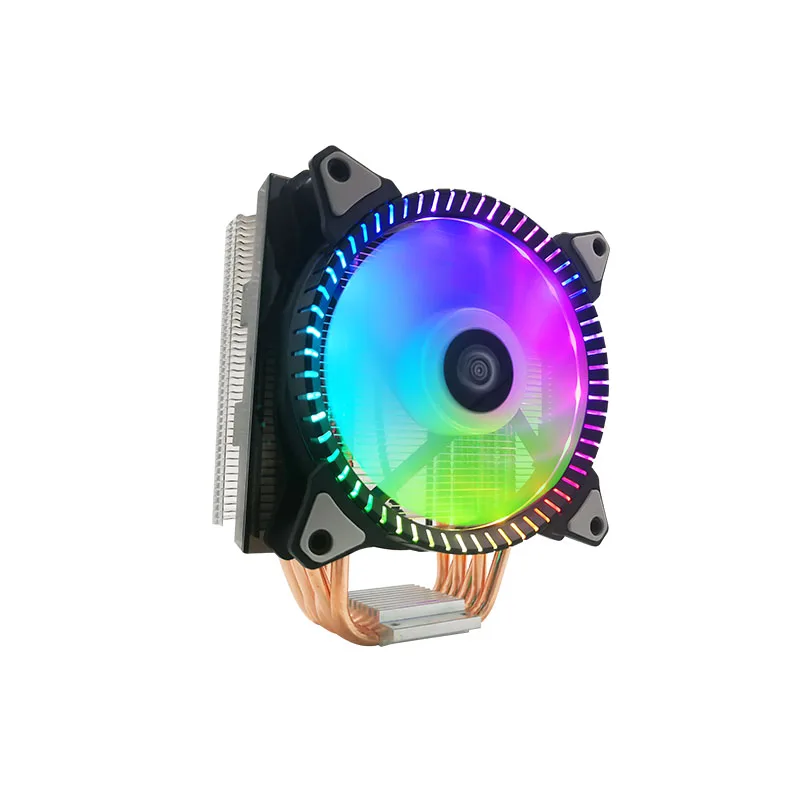 
China Manufacturer Supply Custom High Speed Pwm Cpu Fan Temperature Dc12V Heat Sink Fan Led Cpu 