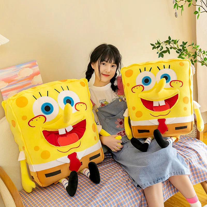 DHFWholesale Stuffed Animals Sponges Plush Toys Baby Pillow Bobs Patrick Star Animal Sponge Dolls Bob Gift Square The Pants Doll