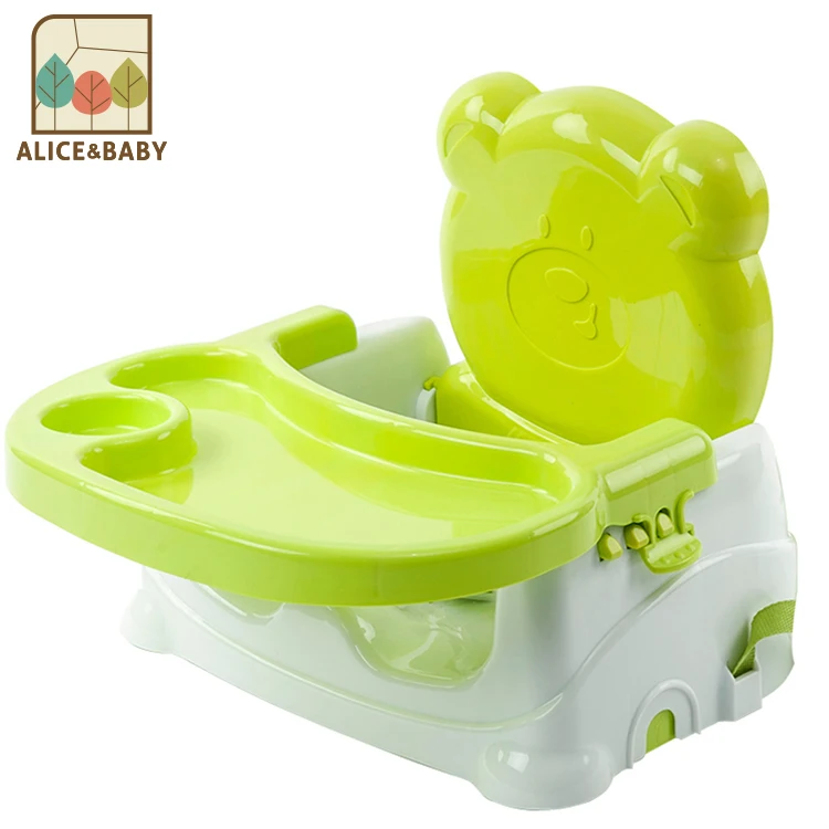 
Eco-friendly plastic folding adjustable dining sitting baby feeding chair for kids 