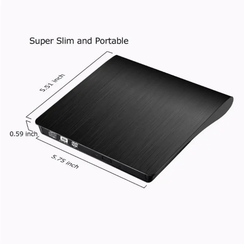 USB3.0 Portable Ultra Slim External 9.5mm USB 3.0 DVD RW DVD-RW CD-RW CD Writer Drive Burner Reader Player For Laptop PC