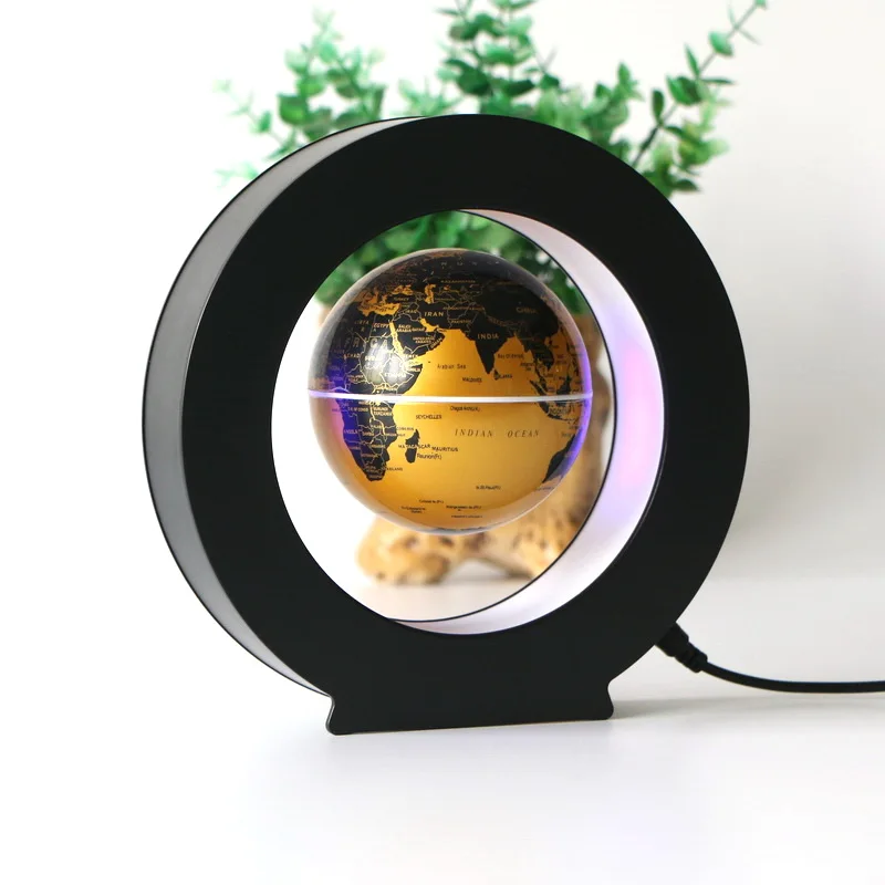 Ready To Ship Hot Selling O Base Led Lighting Levitating World Map Magnetic Floating Globe